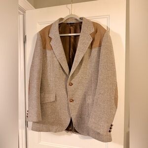 Pendleton Beige & Tan 100% Pure Virgin Wool Western Style Blazer Size 42L